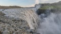 The mighty Dettifoss waterfall, North Iceland
