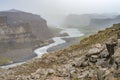 Dettifoss (Jokulsargljufur) canyon, Iceland Royalty Free Stock Photo