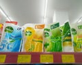 Dettol refill bodywash products on the shelves at Alfamart minimarket. Mataram-Indonesia - 5 May 2023