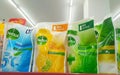 Dettol refill bodywash products on the shelves at Alfamart minimarket. Mataram-Indonesia - 5 May 2023