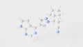 deuruxolitinib molecule 3d, molecular structure, ball and stick model, structural chemical formula janus kinase inhibitor