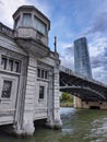 Deusto bridge over Nervion river, Bilbao, Spain