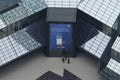 Deutsche Bank Entrance Arial View in Frankfurt Royalty Free Stock Photo