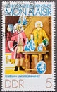 Deutsche Demokratische Republik Post stamp Royalty Free Stock Photo