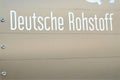 Deutsche Rohstoff sign Royalty Free Stock Photo
