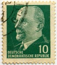 Deutsche stamp Royalty Free Stock Photo