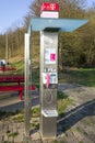 Telephone booth of Deutsche Telekom