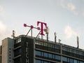 Deutsche Telekom Logo Sign in Berlin Royalty Free Stock Photo