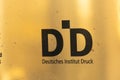 Deutsches Institut Druck Royalty Free Stock Photo