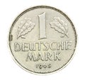 DEUTSCHLAND 1965 one deutch mark coin Royalty Free Stock Photo