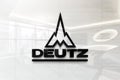 Deutz on glossy office wall realistic texture