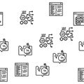 Dev Code Occupation Vector Seamless Pattern