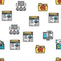 Dev Code Occupation Vector Seamless Pattern