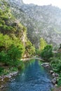 Deva river in Cantabria of Spain Royalty Free Stock Photo