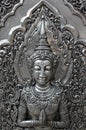 Deva silver carving. Royalty Free Stock Photo