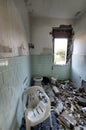 Devastated bathroom interior