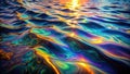 Devastating Oil Slick on Rippling Ocean Surface A Visual Representation of Environmental Disaster Royalty Free Stock Photo