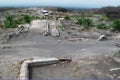 Devastation after volcano eruption