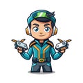 Develop a Whimsical Techie Drone Operator Royalty Free Stock Photo