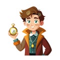 Develop a Whimsical Young Time Traveler Royalty Free Stock Photo