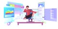 developer creating website ui web application development program software optimization concept Royalty Free Stock Photo