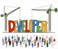 Developer Development Improve Skill Mangement Concept Royalty Free Stock Photo