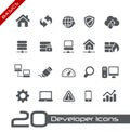 Developer Icons // Basics Royalty Free Stock Photo