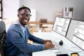 Developer Programmer Man Coding Software Royalty Free Stock Photo