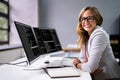 Developer Programmer Woman Coding Software Royalty Free Stock Photo