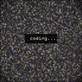 Developer Programming Code.Javascript Abstract Computer Script - Royalty Free Stock Photo