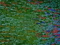Developer software programming code. Information technology website coding standards for web design. Software background Royalty Free Stock Photo