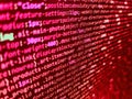 Developer software programming code. Screenshot with random parts of program code. Close up of random computer code comprised of Royalty Free Stock Photo