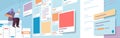 developer using smartphone creating mobile app ui interface web application development program software optimization Royalty Free Stock Photo