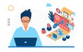 Developer working with data security system