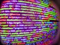Developer working on source codes on computer at office. Computer program. Computing, cyberspace , future and innovation concept. Royalty Free Stock Photo