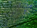 Developer working on websites codes in office. Coding application by programmer developer. Big data storage and cloud computing Royalty Free Stock Photo