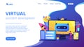 Chatbot development platformconcept landing page.