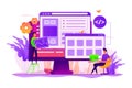 Web development concept vector illustration Royalty Free Stock Photo