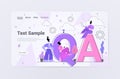 developers testing software app QA quality assurance coding programming question answer SQA concept Royalty Free Stock Photo