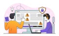 Developers testing software Royalty Free Stock Photo