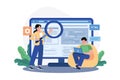 Developers troubleshooting issues with a crashed website of the company