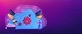 Big data architecture header banner. Royalty Free Stock Photo