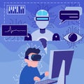 Developing artificial intelligence robot using virtual reality device