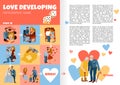 Developing Love Relations Infographics