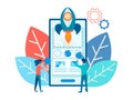 Developing of mobile application design