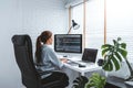 Developing programmer Development Website design and coding technologies working at home Royalty Free Stock Photo
