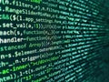 Developing programming binary code. Website development Royalty Free Stock Photo