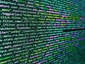 Developing programming and coding technologies. Abstract screen of web developer. Internet app development and design. Programmer Royalty Free Stock Photo