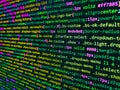 Developing programming and coding technologies. Php language and coding function developer. Programming Coding with editor Royalty Free Stock Photo