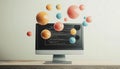 Developing Websites Using Bubble Speech Royalty Free Stock Photo
